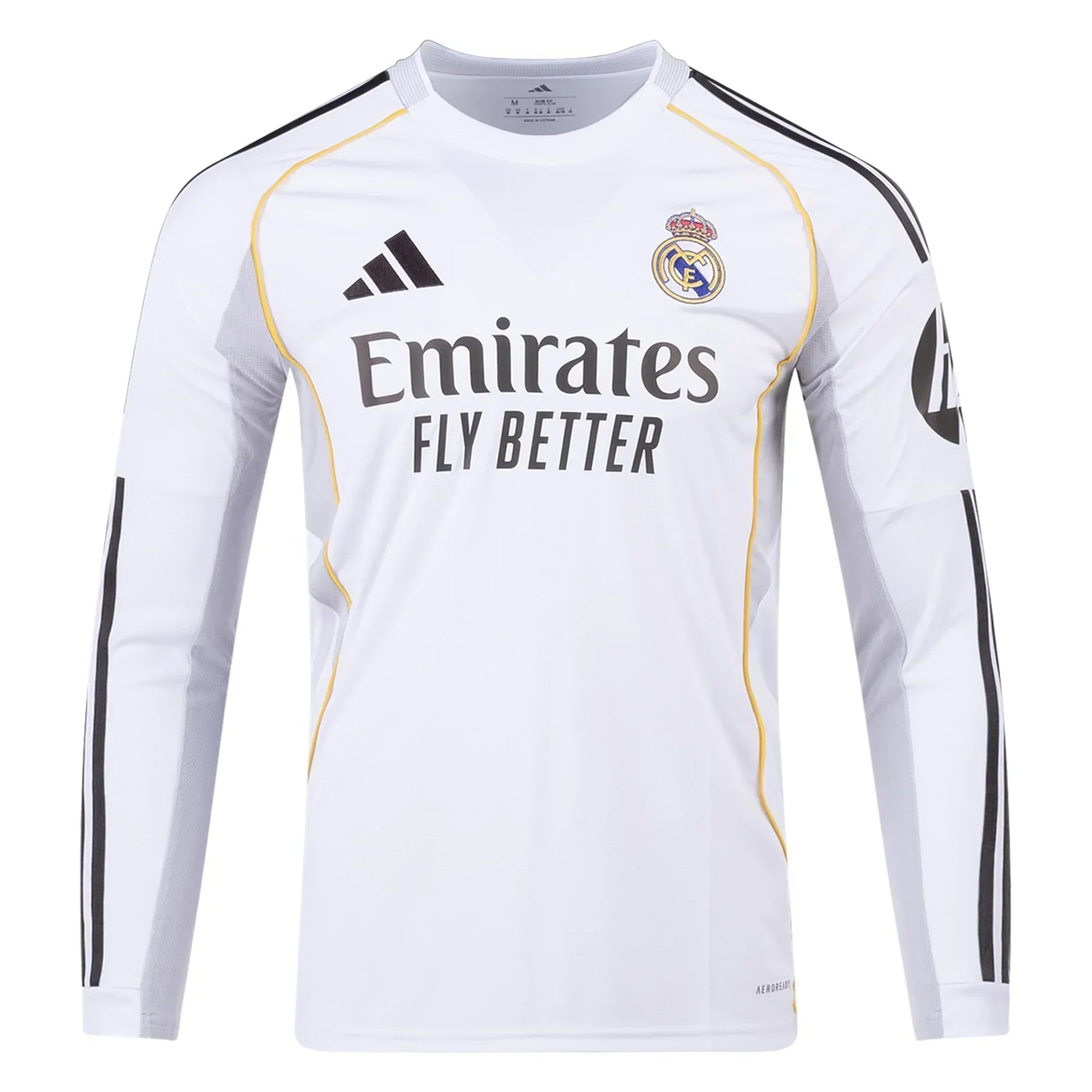 Real Madrid 2025/26 Home Long Sleeves Jersey