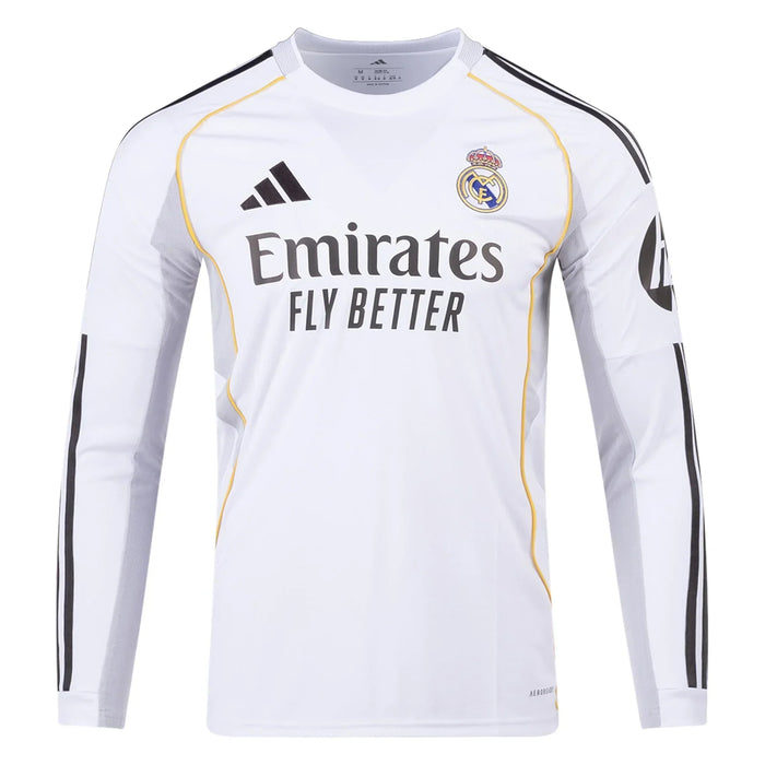 Real Madrid 2025/26 Home Long Sleeves Jersey