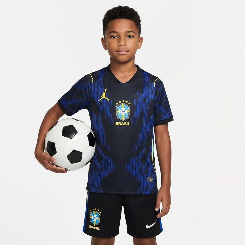 Brazil Infantil Jordan Away 2026 World Cup - Kit Kids Brasil