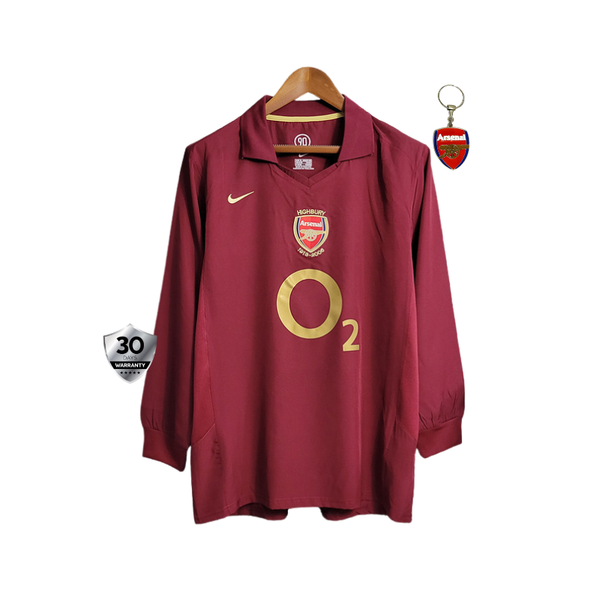 Arsenal Home Jersey 2005/06 Retro Long Sleeve