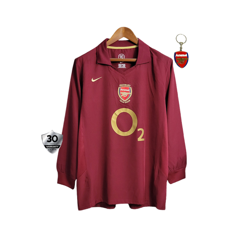 Arsenal Home Jersey 2005/06 Retro Long Sleeve